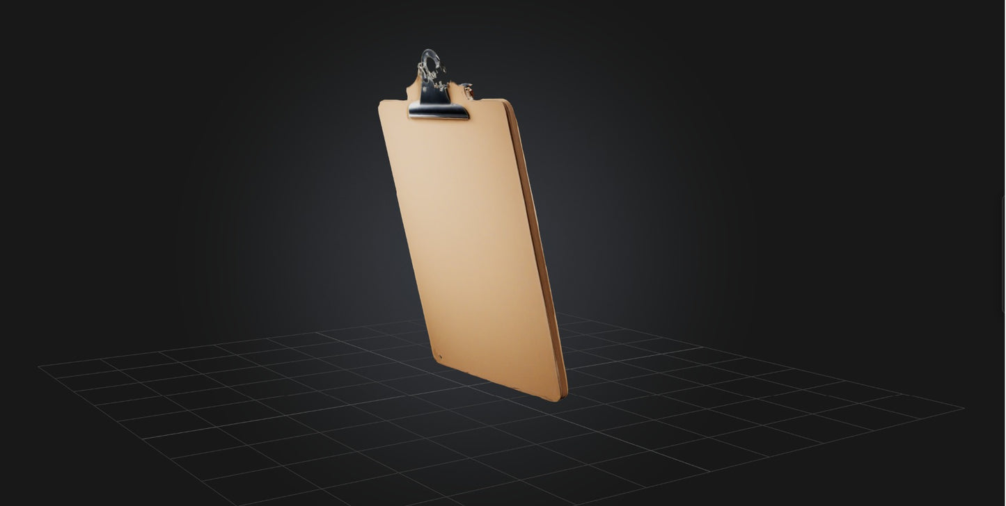 3D model Clipboard VR / AR / low-poly