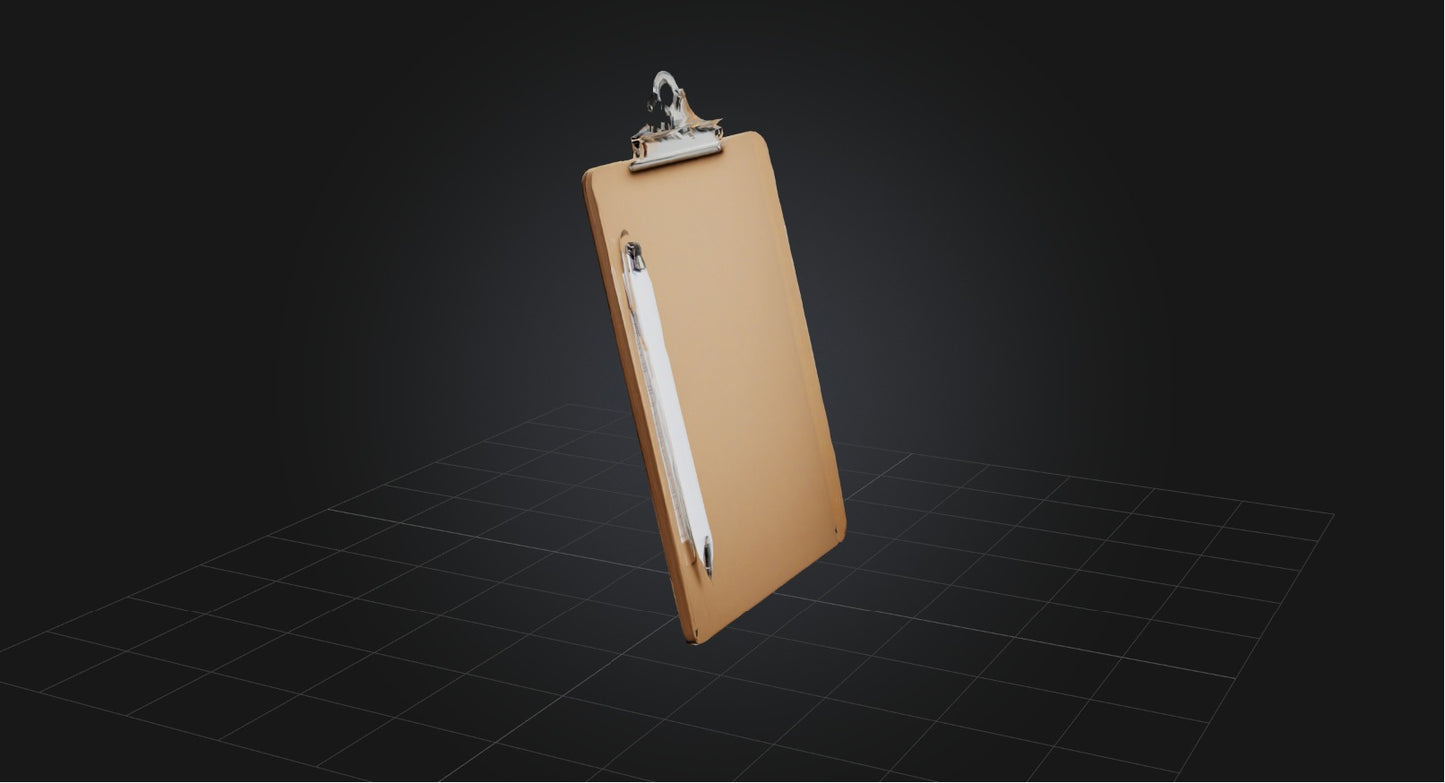 3D model Clipboard VR / AR / low-poly