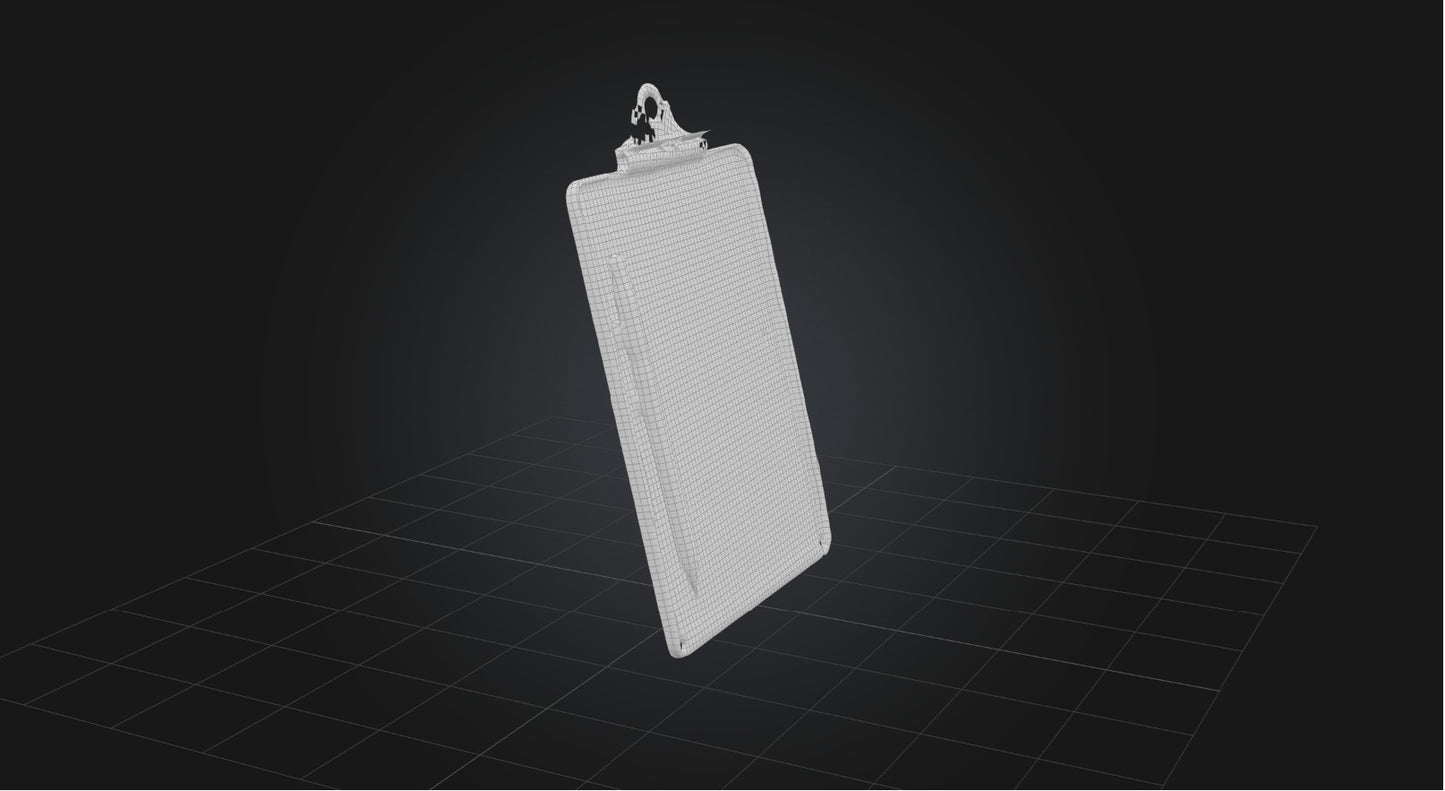 3D model Clipboard VR / AR / low-poly