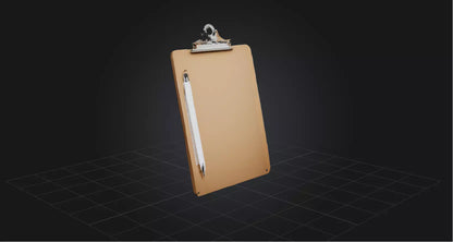 3D model Clipboard VR / AR / low-poly