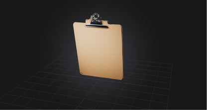 3D model Clipboard VR / AR / low-poly