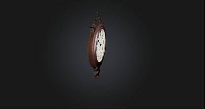 3D model Clock VR / AR / low-poly
