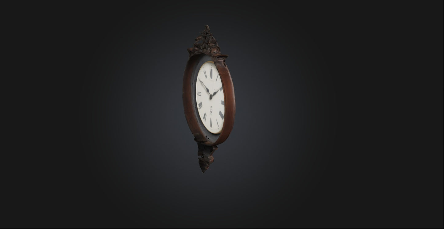 3D model Clock VR / AR / low-poly
