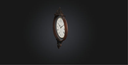 3D model Clock VR / AR / low-poly
