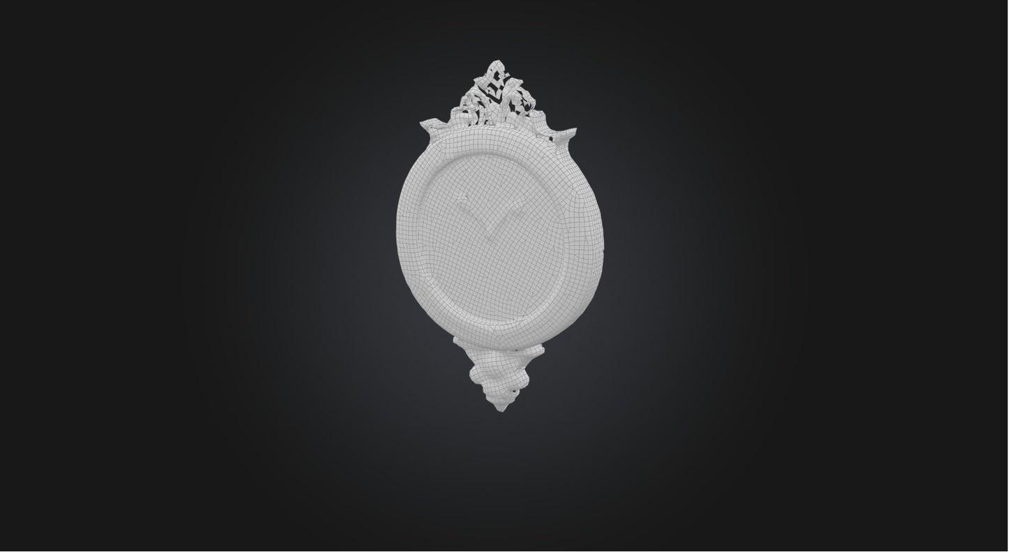 3D model Clock VR / AR / low-poly