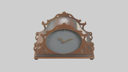 Clock with Picture Frame model VR / AR / low-poly