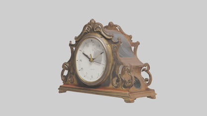 Clock with Picture Frame model VR / AR / low-poly