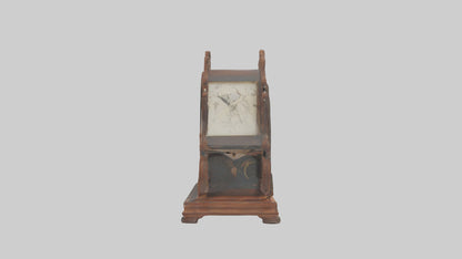 Clock with Picture Frame model VR / AR / low-poly