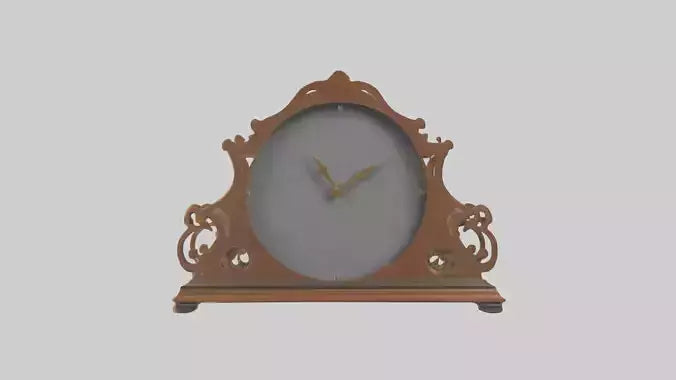 Clock with Picture Frame model VR / AR / low-poly