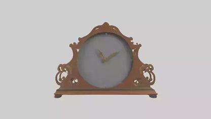 Clock with Picture Frame model VR / AR / low-poly