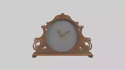 Clock with Picture Frame model VR / AR / low-poly