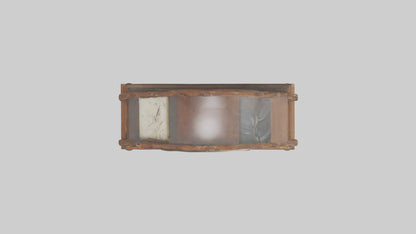 Clock with Picture Frame model VR / AR / low-poly