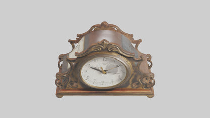 Clock with Picture Frame model VR / AR / low-poly