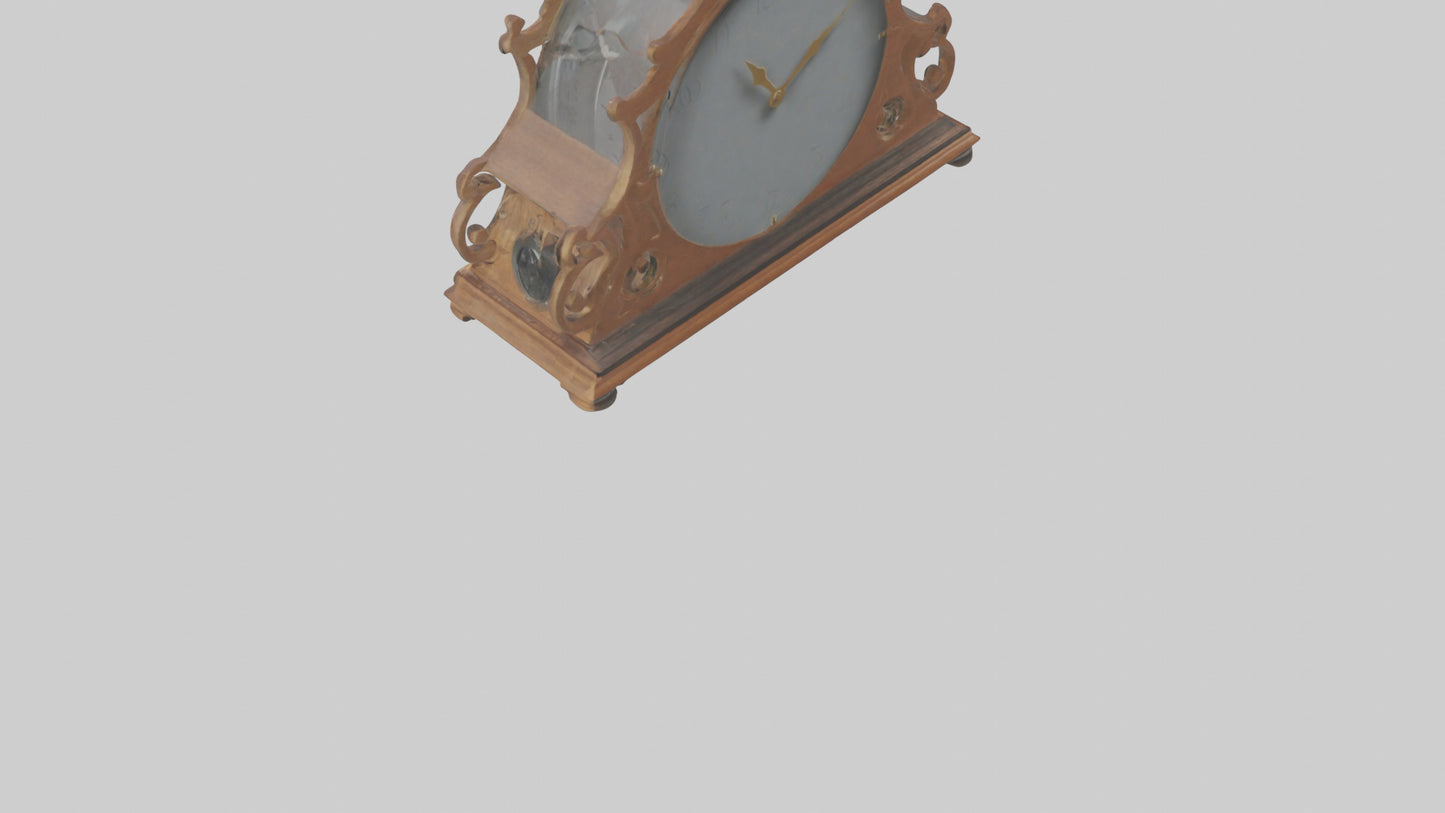 Clock with Picture Frame model VR / AR / low-poly