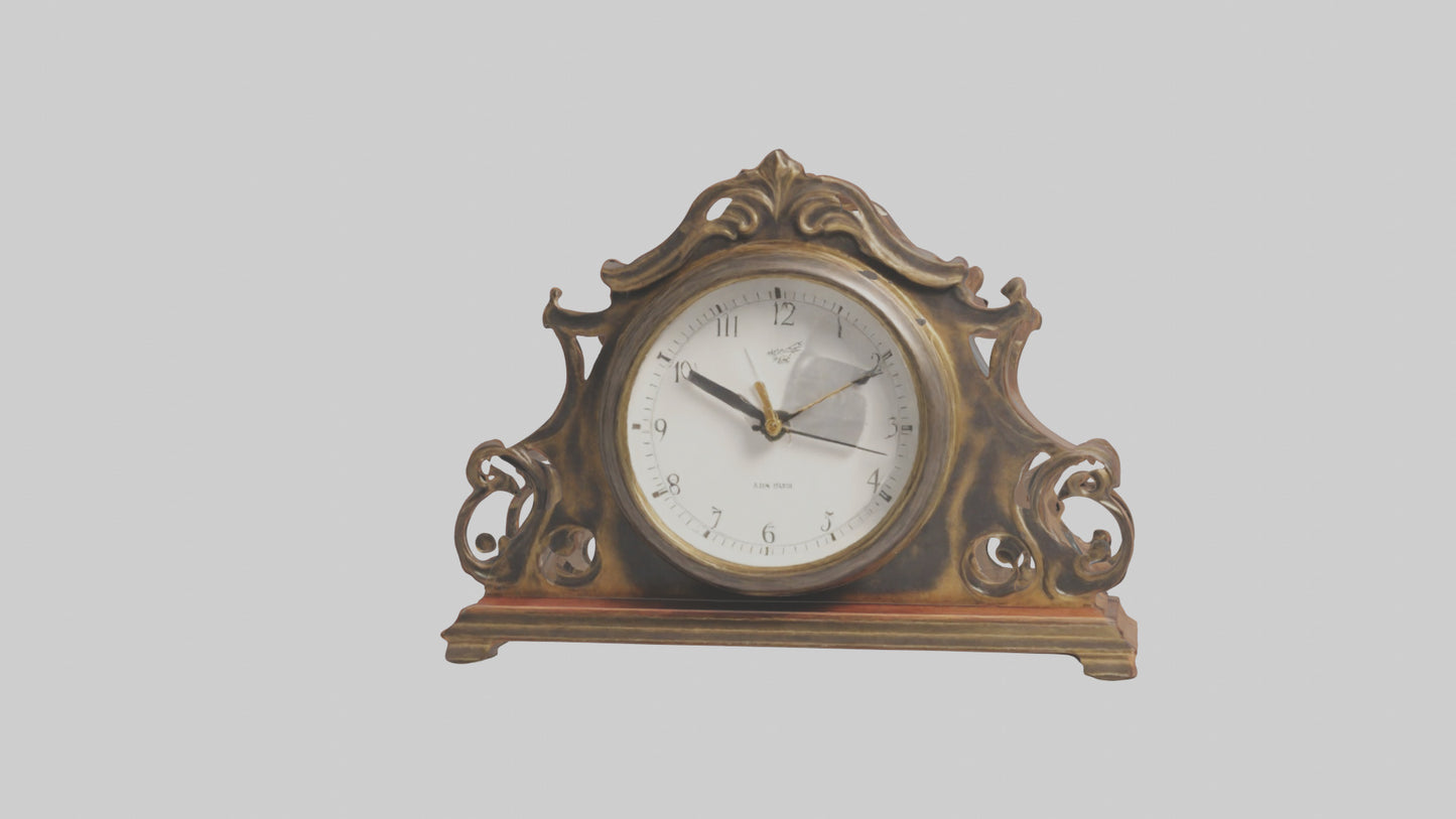 Clock with Picture Frame model VR / AR / low-poly