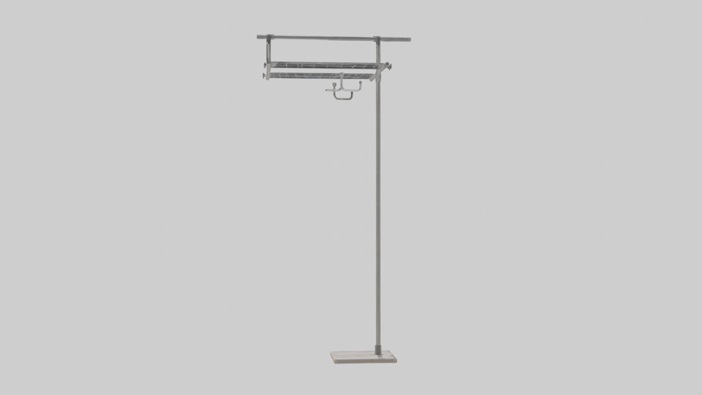 3D model Clothes rack model VR / AR / low-poly