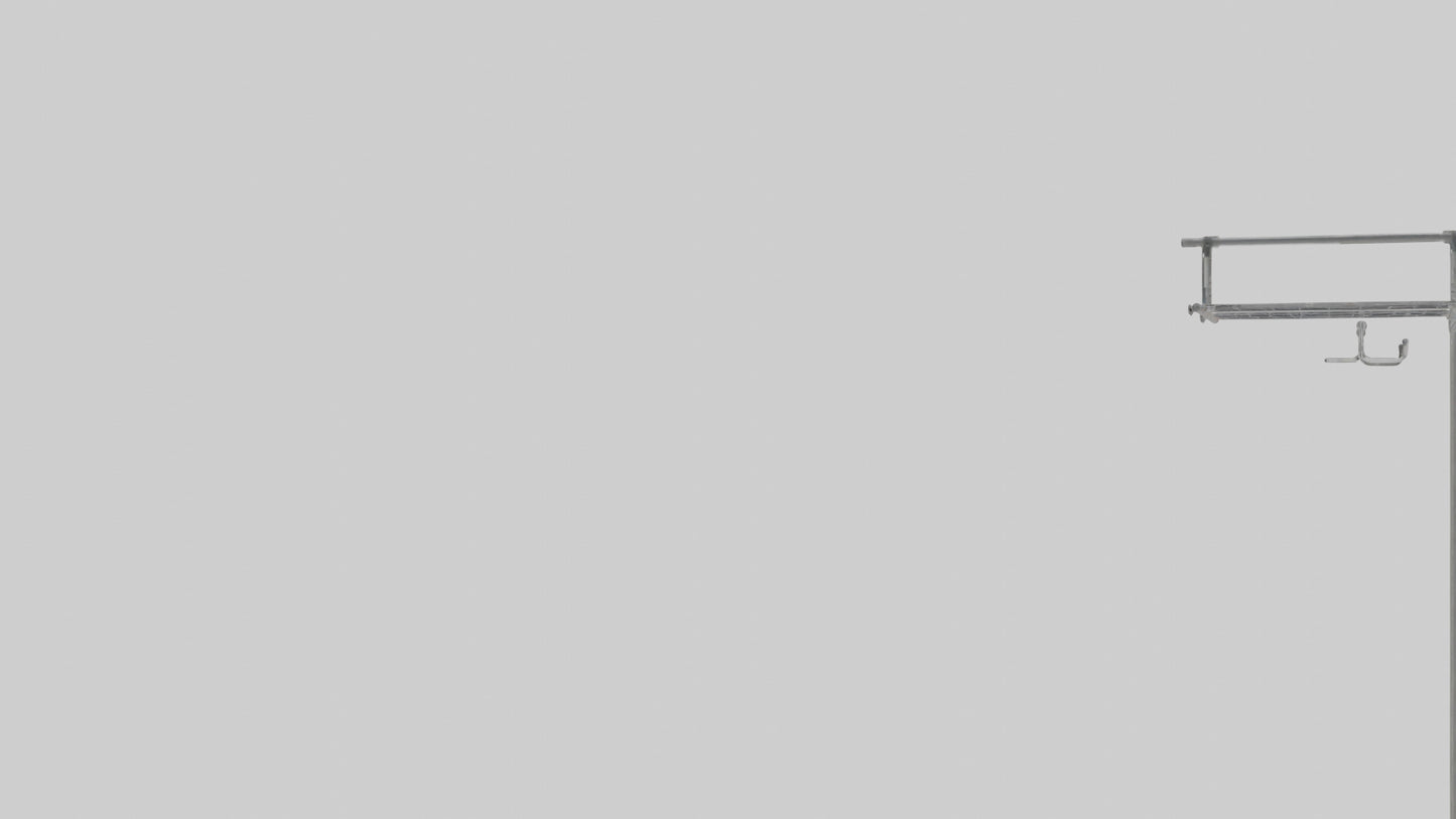 3D model Clothes rack model VR / AR / low-poly