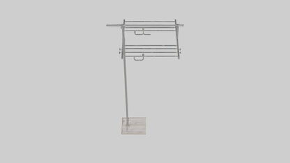 3D model Clothes rack model VR / AR / low-poly