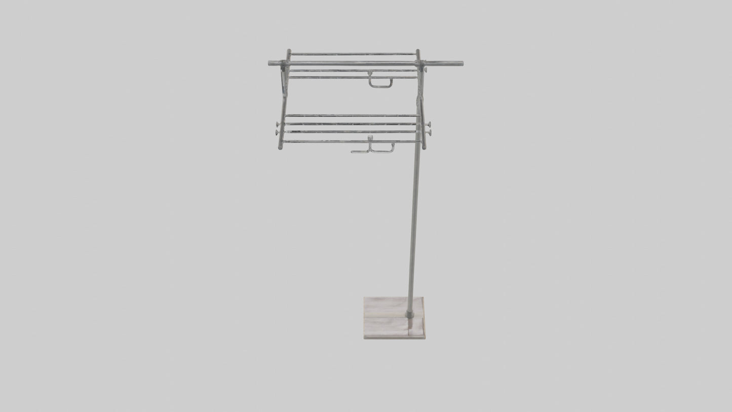 3D model Clothes rack model VR / AR / low-poly