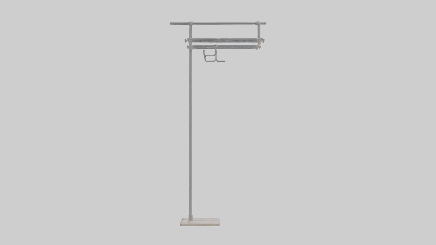 3D model Clothes rack model VR / AR / low-poly