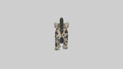 3D model Clouded Leopard cub playing model VR / AR / low-poly