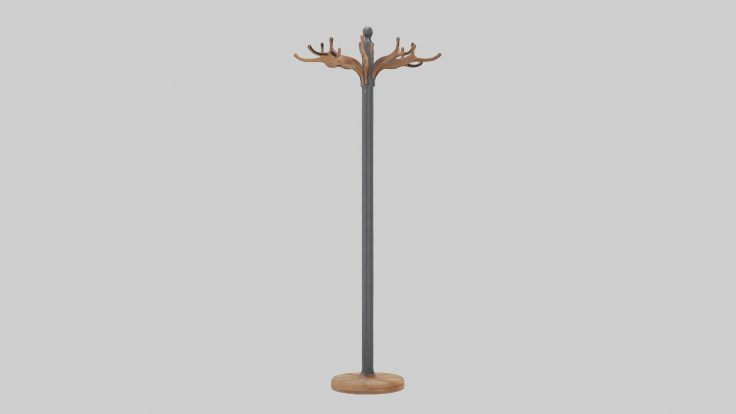 Coat rack model VR / AR / low-poly