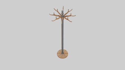 Coat rack model VR / AR / low-poly