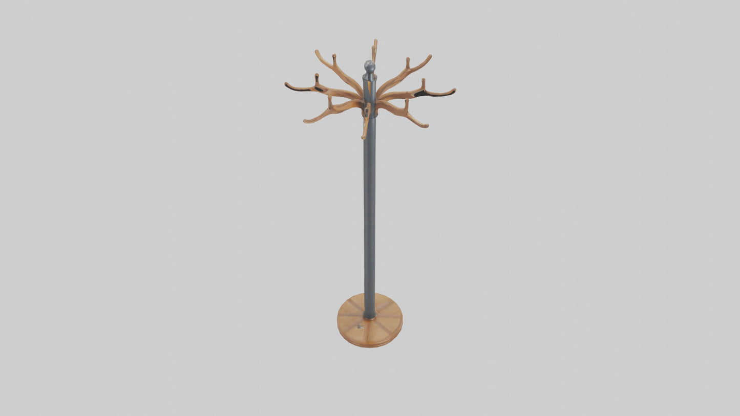 Coat rack model VR / AR / low-poly