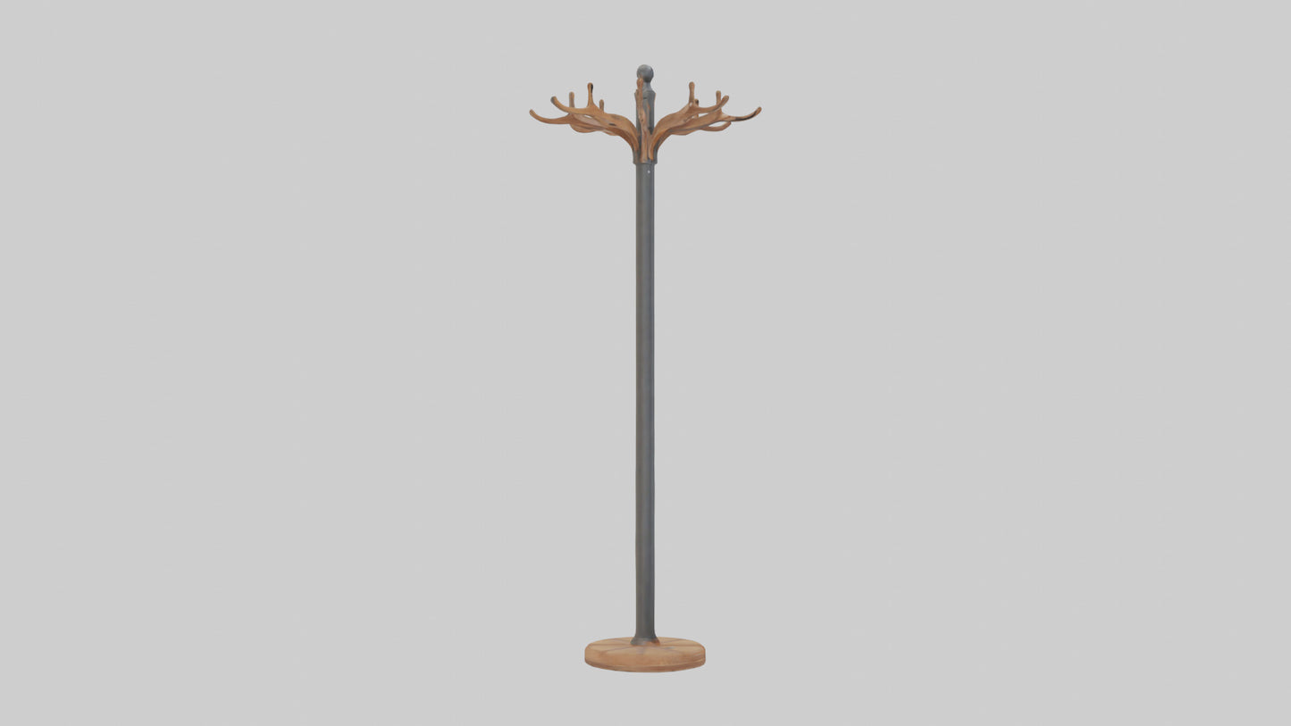 Coat rack model VR / AR / low-poly