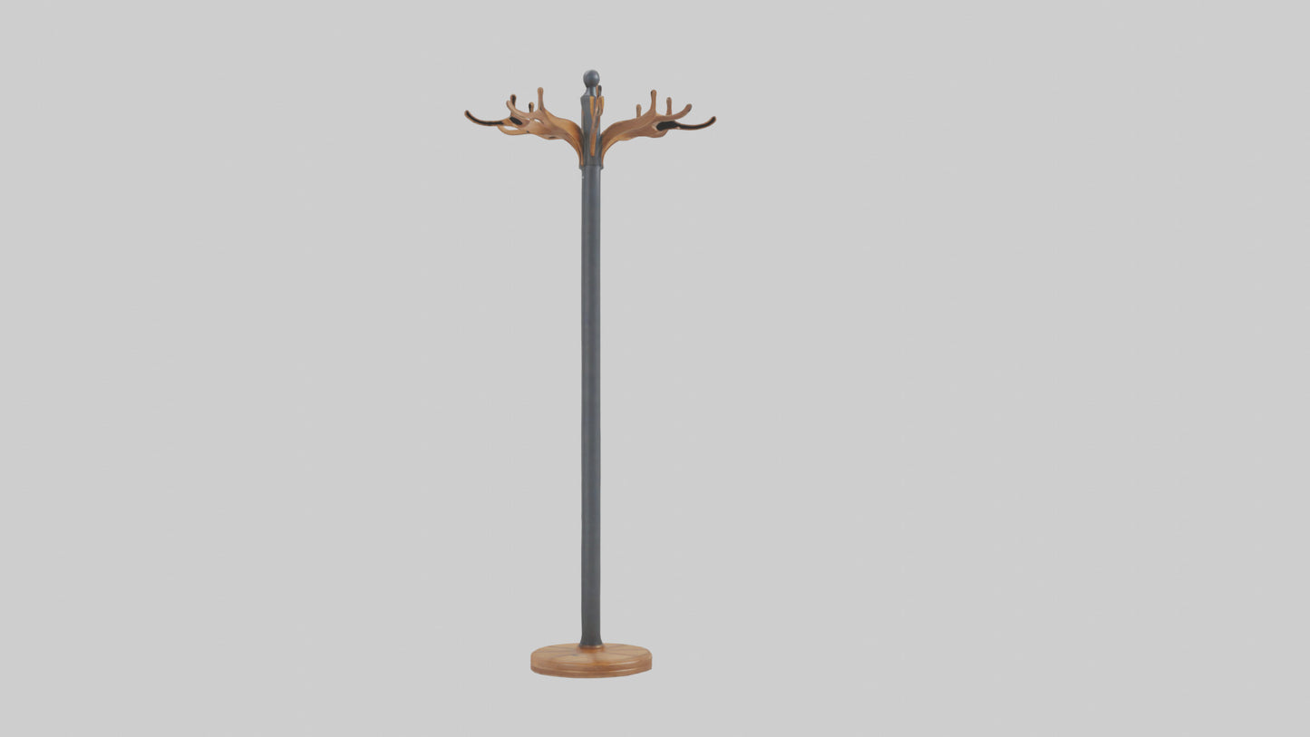 Coat rack model VR / AR / low-poly