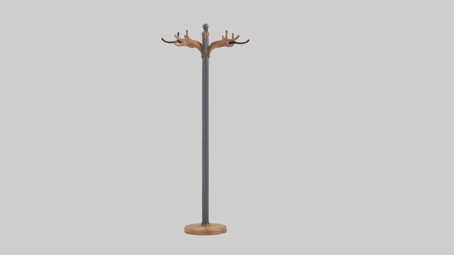 Coat rack model VR / AR / low-poly