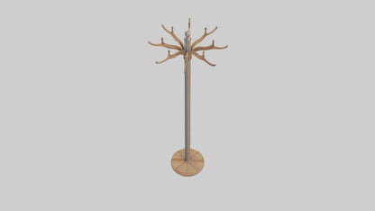 Coat rack model VR / AR / low-poly