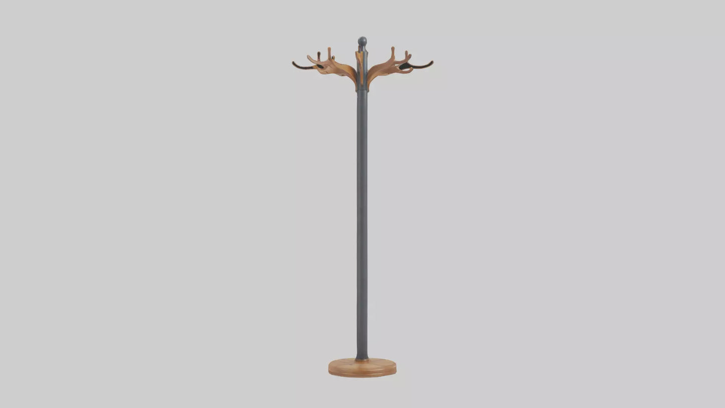 Coat rack model VR / AR / low-poly