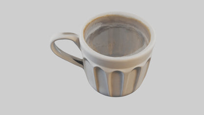 3D model Coffee cup model VR / AR / low-poly