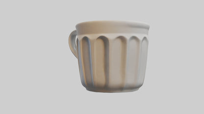3D model Coffee cup model VR / AR / low-poly