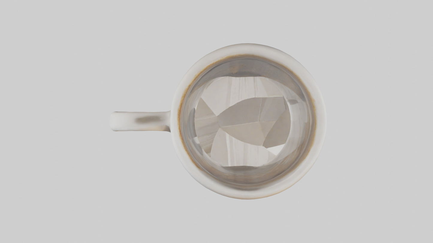 3D model Coffee cup model VR / AR / low-poly