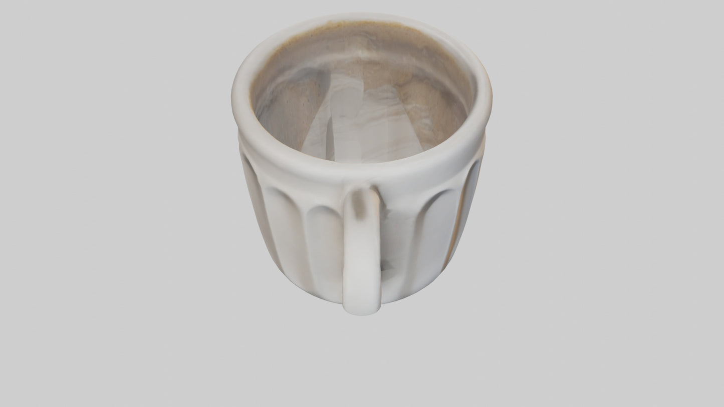 3D model Coffee cup model VR / AR / low-poly