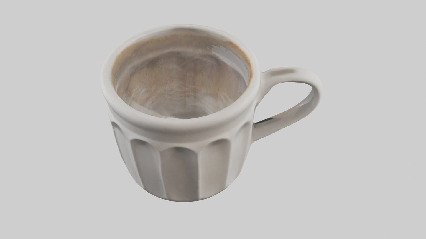 3D model Coffee cup model VR / AR / low-poly
