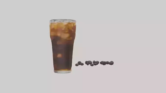 Cold brew iced coffee model VR / AR / low-poly