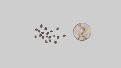 Cold brew iced coffee model VR / AR / low-poly