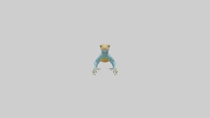 Collared Lizard running model VR / AR / low-poly