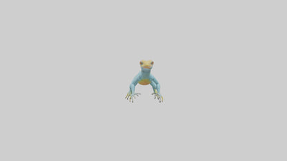 Collared Lizard running model VR / AR / low-poly