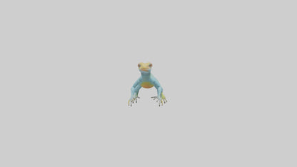 Collared Lizard running model VR / AR / low-poly
