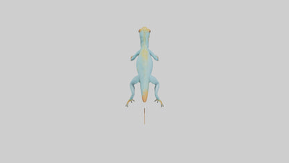 Collared Lizard running model VR / AR / low-poly