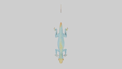 Collared Lizard running model VR / AR / low-poly