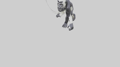 Colobus Monkey statue model VR / AR / low-poly