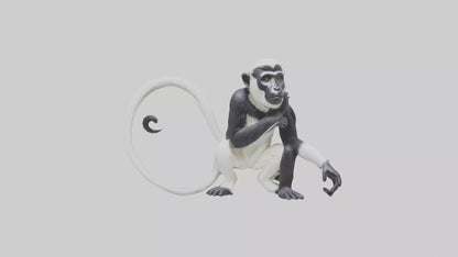 Colobus Monkey statue model VR / AR / low-poly