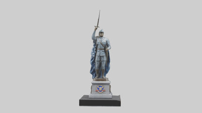 Combat Honor Statue model VR / AR / low-poly