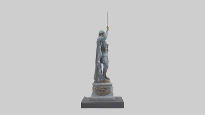 Combat Honor Statue model VR / AR / low-poly
