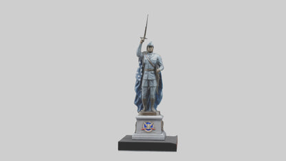 Combat Honor Statue model VR / AR / low-poly